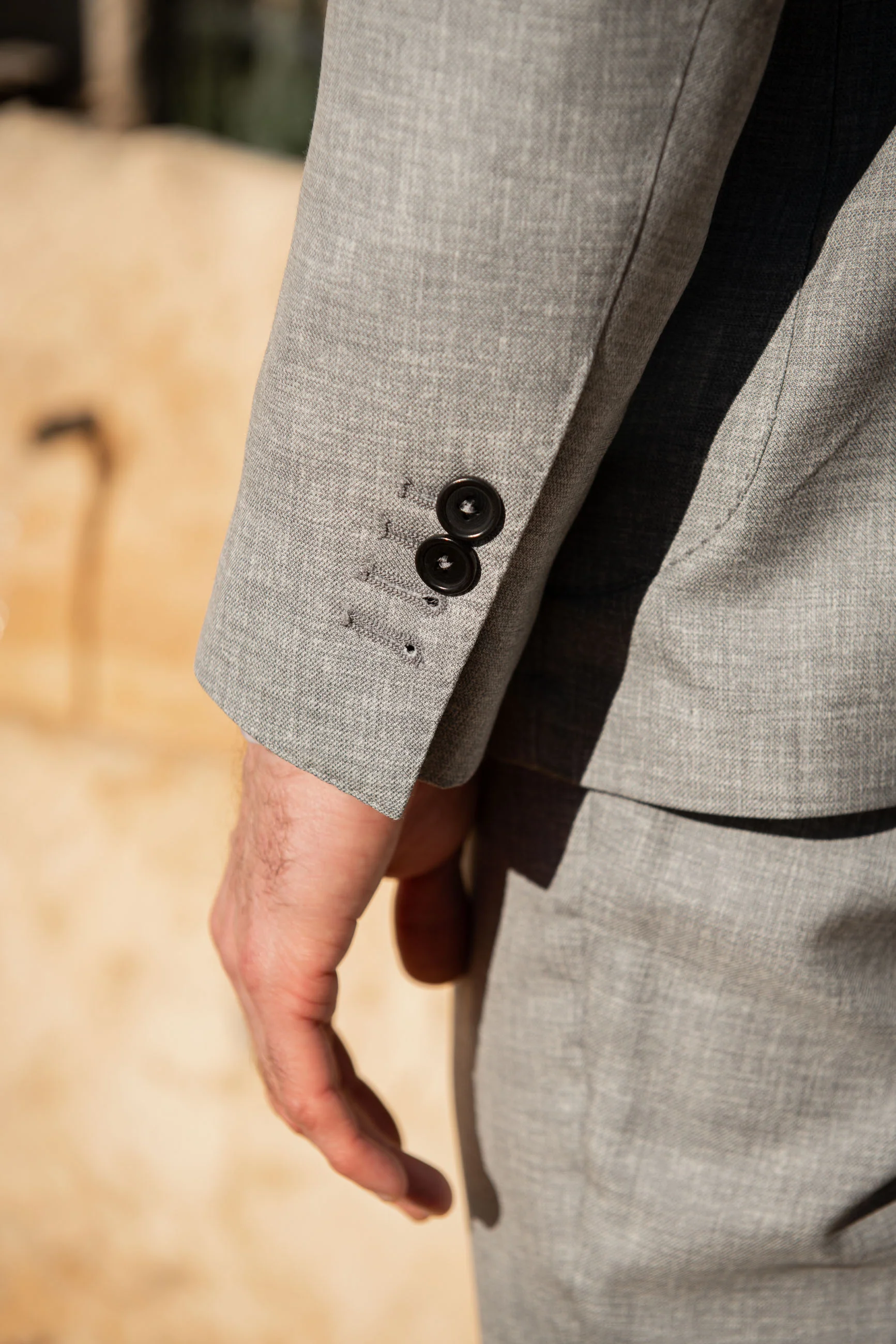Light grey wool suit - Made in Italy - Image 4