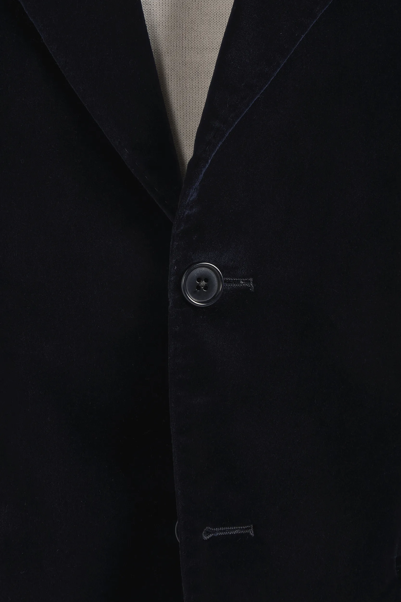 Navy blue velvet jacket - Made in Italy - Image 5