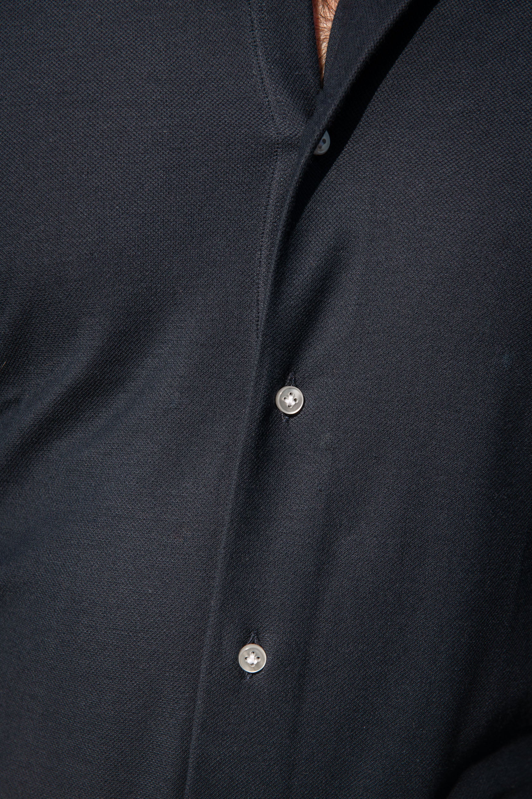 Navy jersey shirt - Made in Italy - Image 4