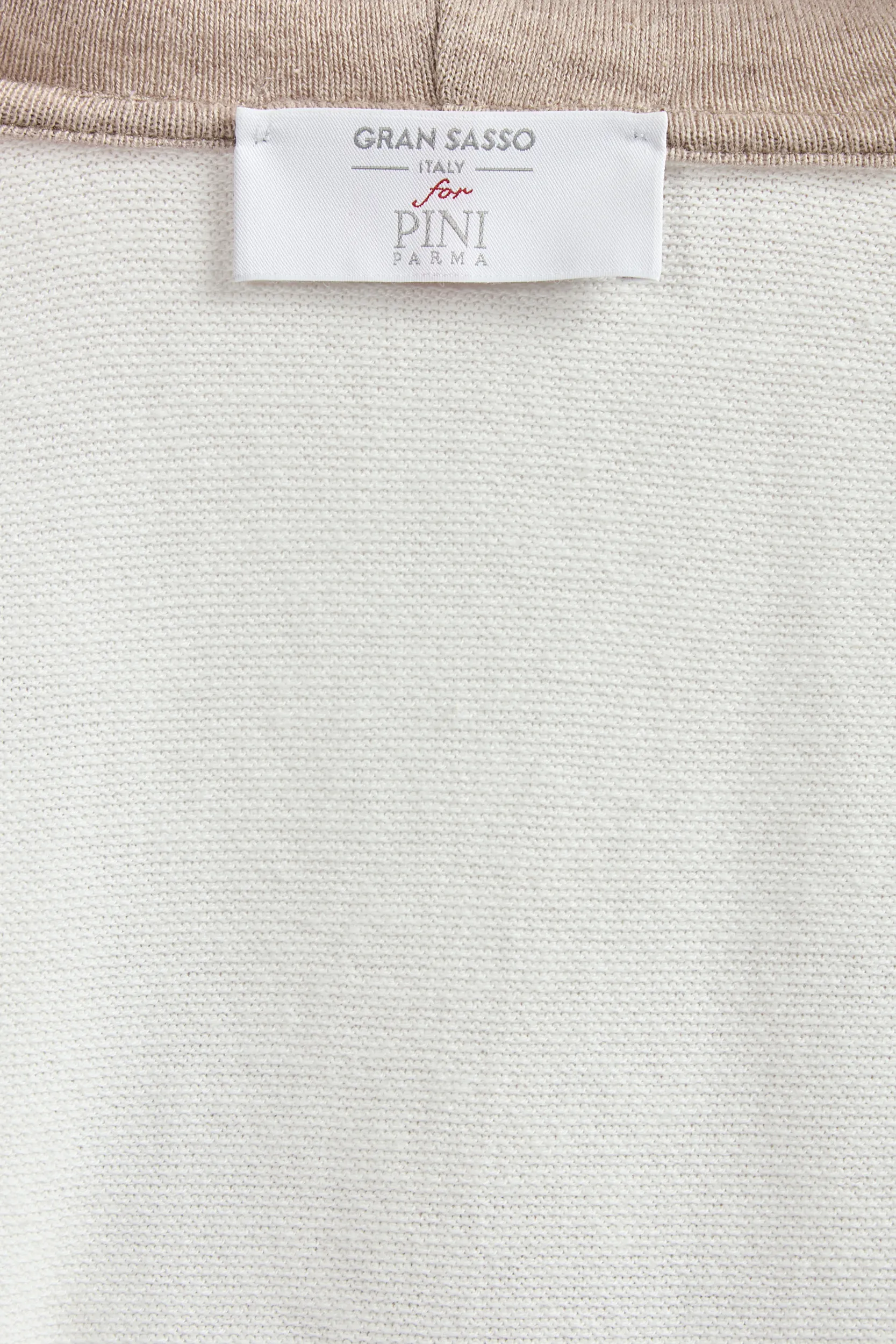 Off-white cashmere blend hoodie - Made in Italy - Image 5