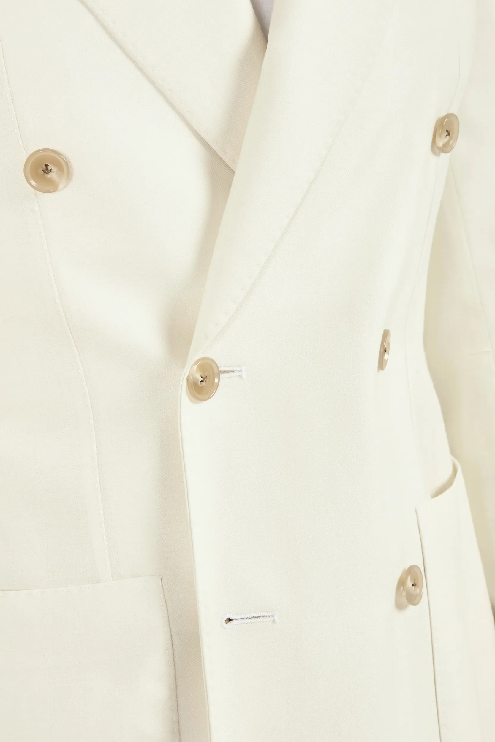 Off-white double breasted jacket - Made in Italy - Image 4
