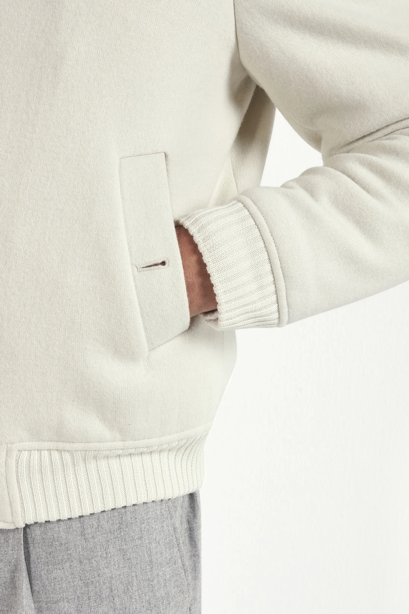 Off-white hooded bomber - Made in Italy - Image 5