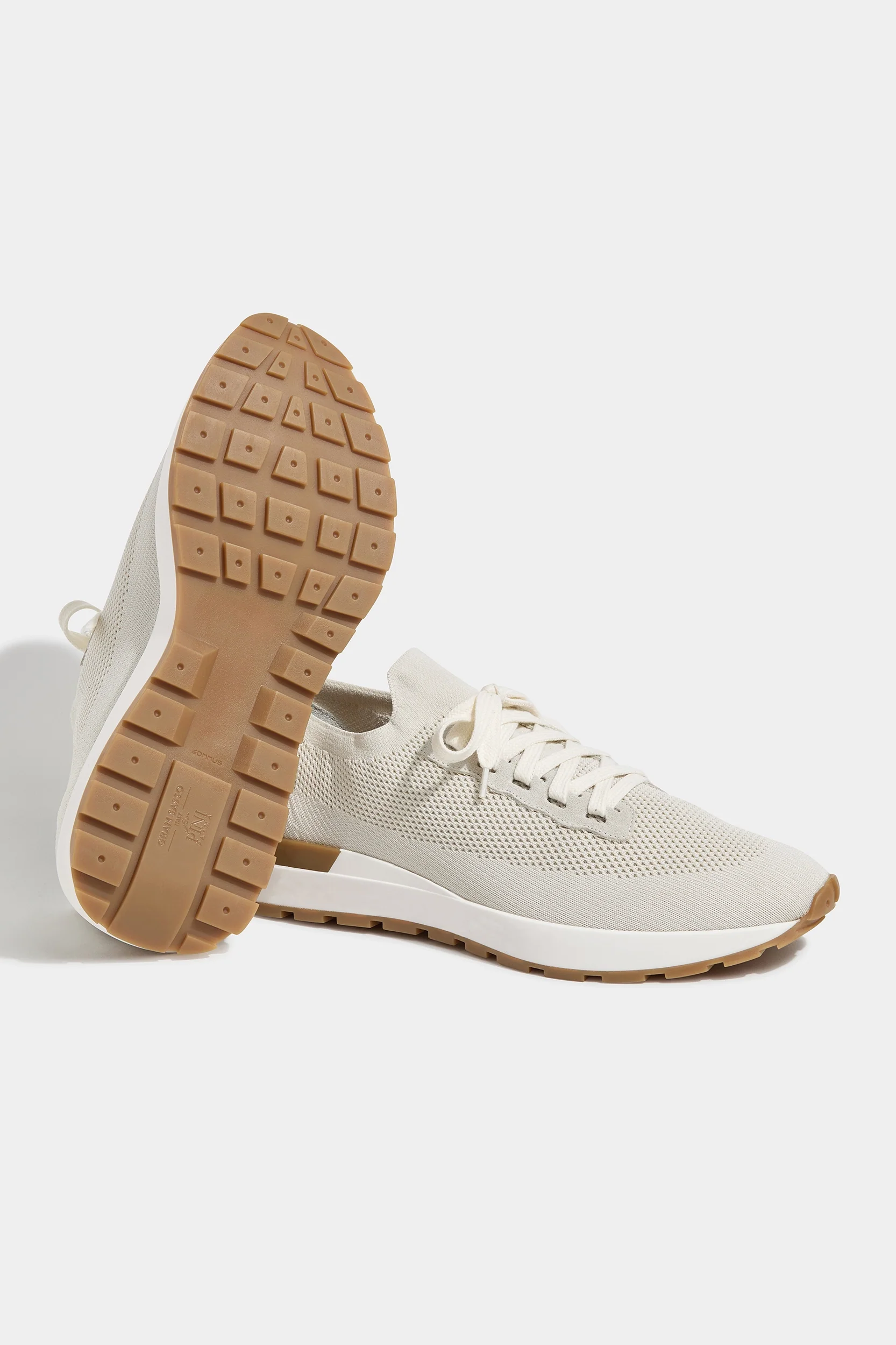 Off-white knitted sneakers - Made In Italy - Image 5