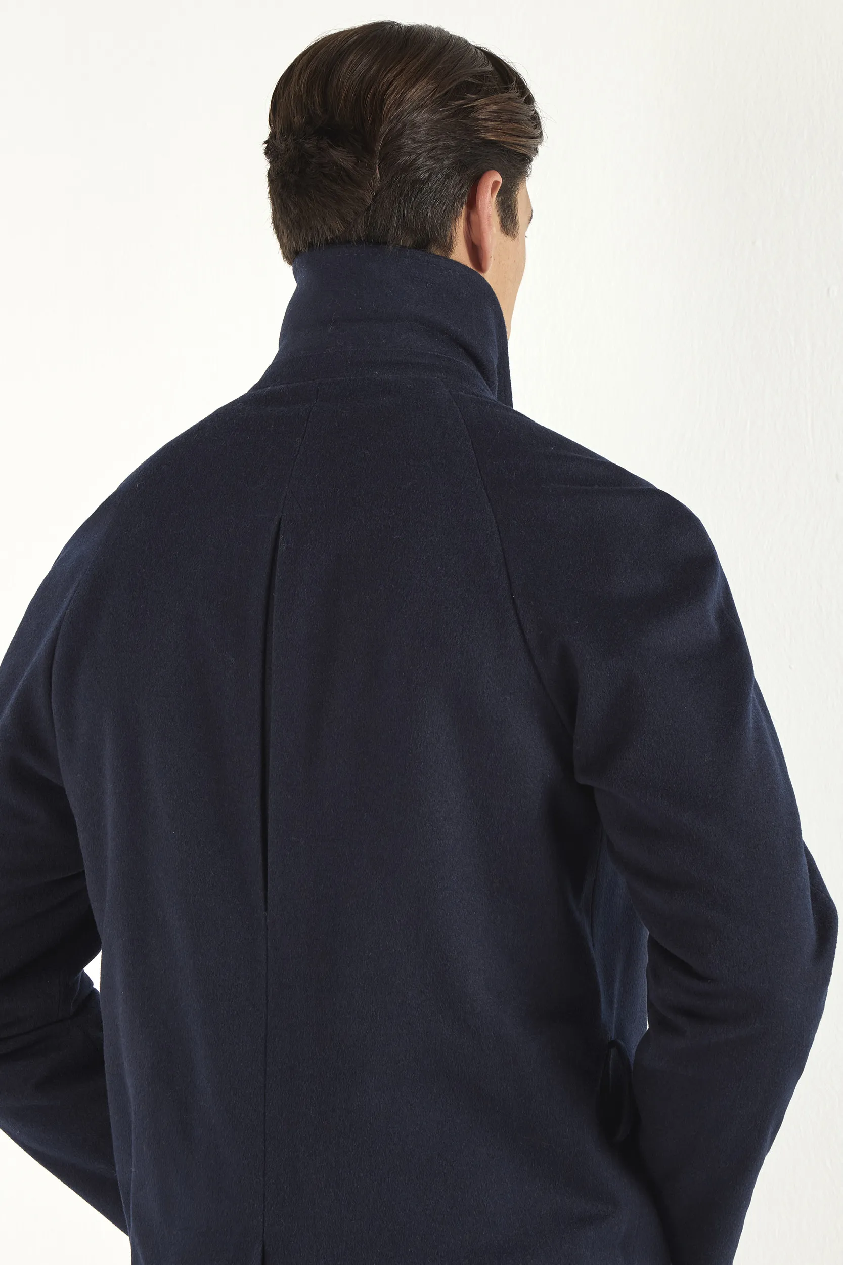 Blue raglan coat – Made in Italy - Image 3