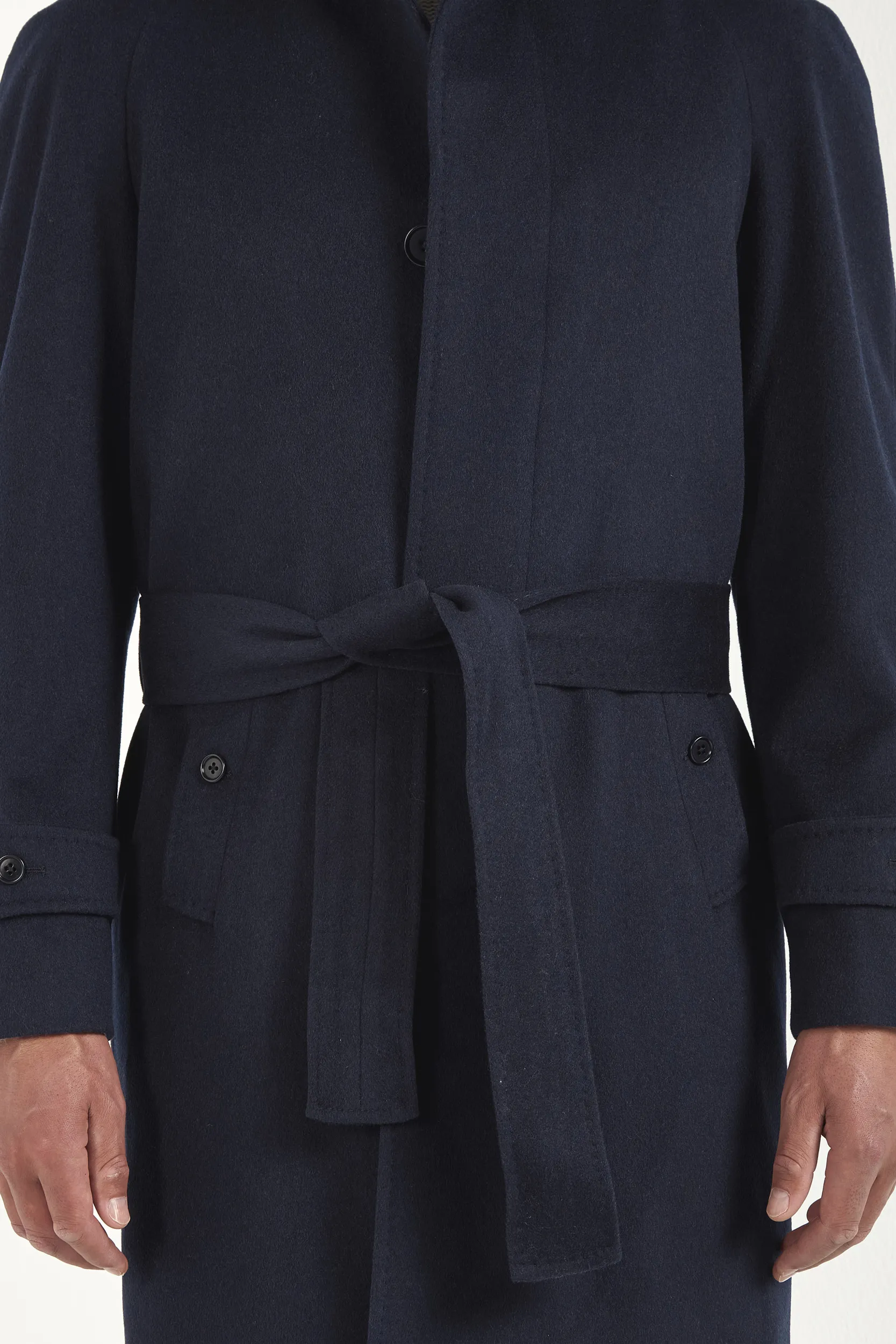 Blue raglan coat – Made in Italy - Image 4