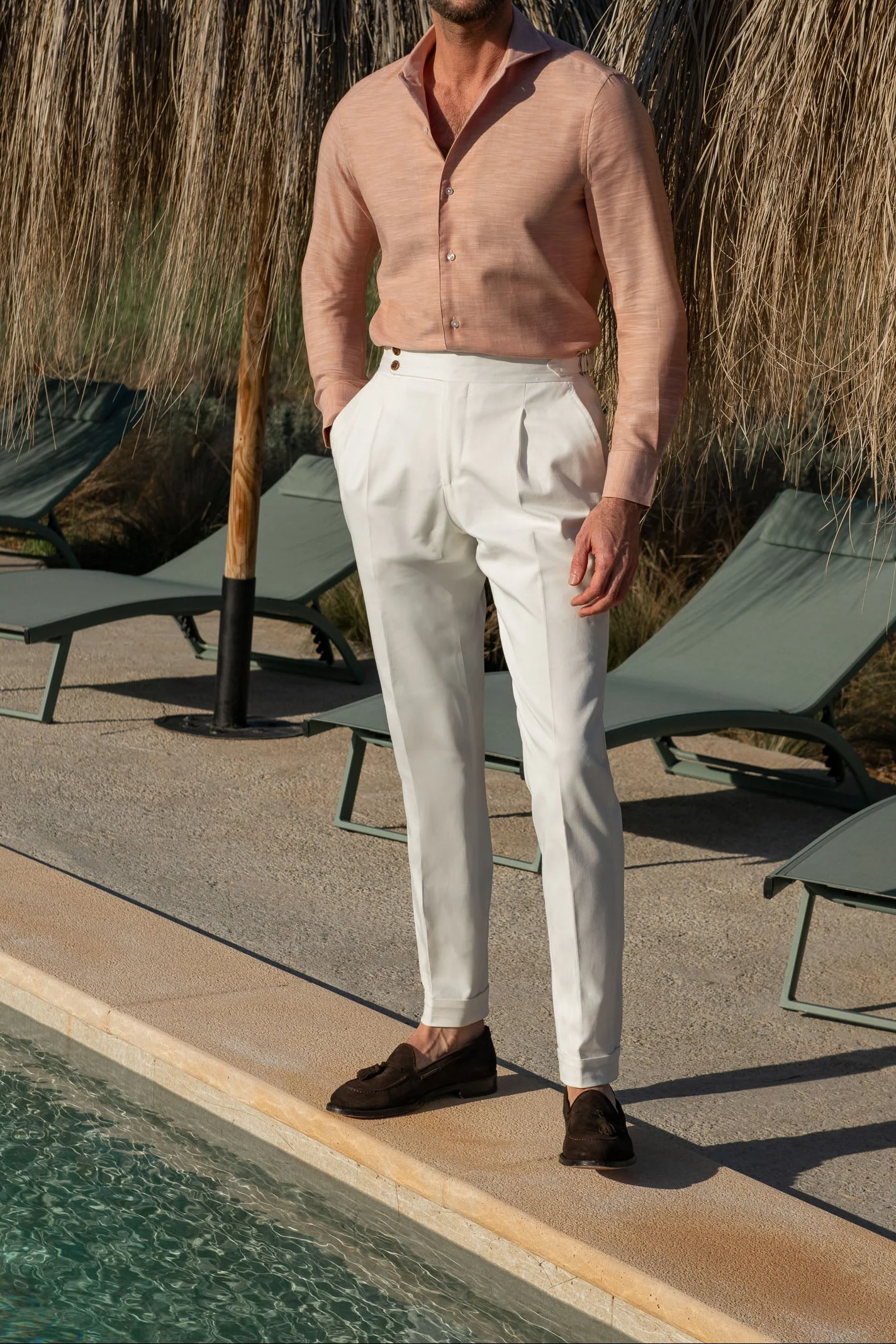 Rusty chambray cotton shirt - Made in Italy - Image 4
