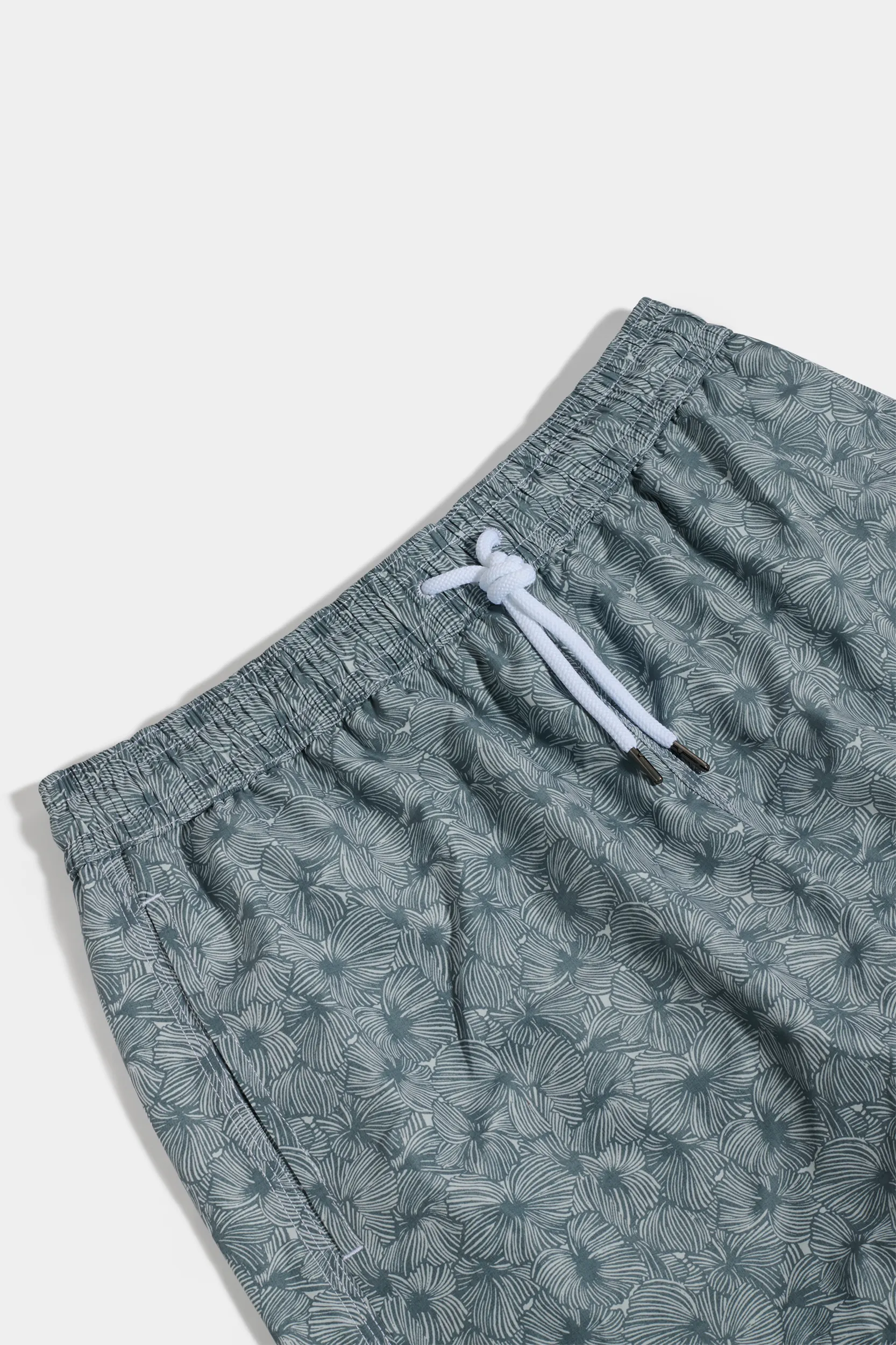 Sage flower swimshorts - Made in Italy - Image 3