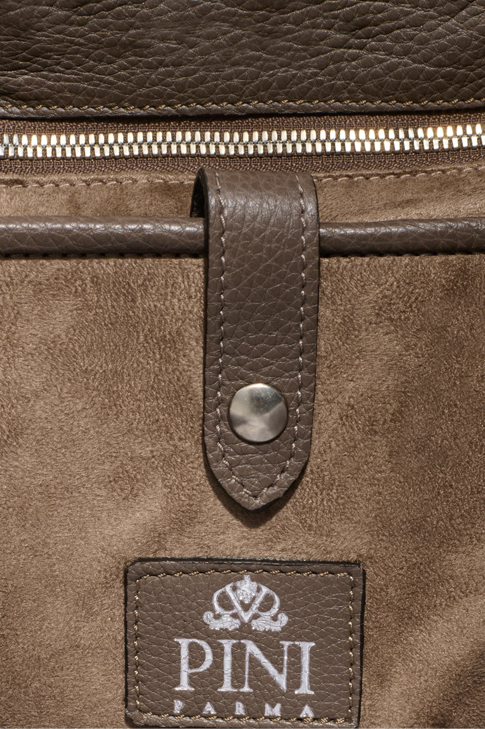 Sand canvas & leather backpack - Made in Italy - Image 3