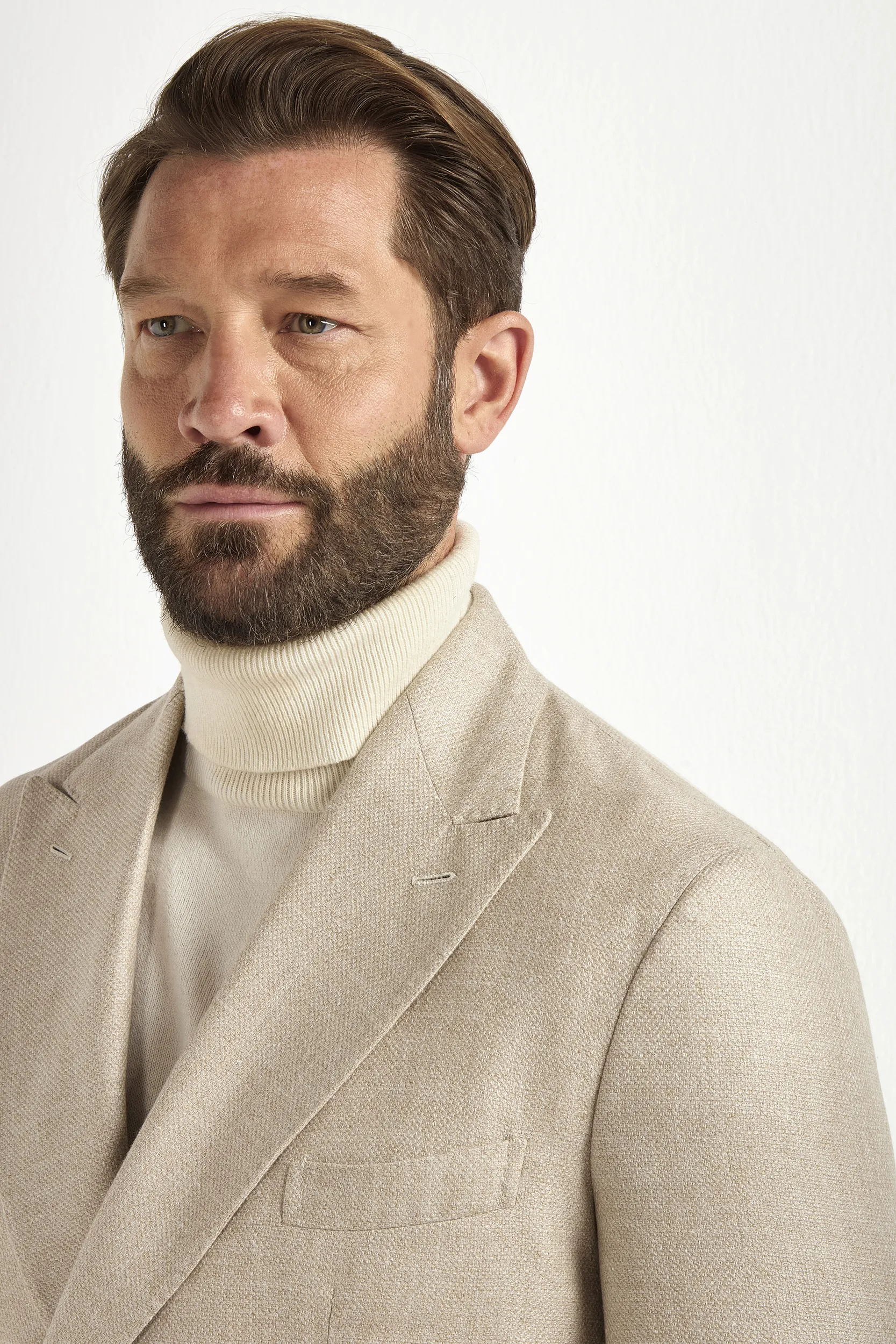 Sand double breasted jacket - Made in Italy - Image 4