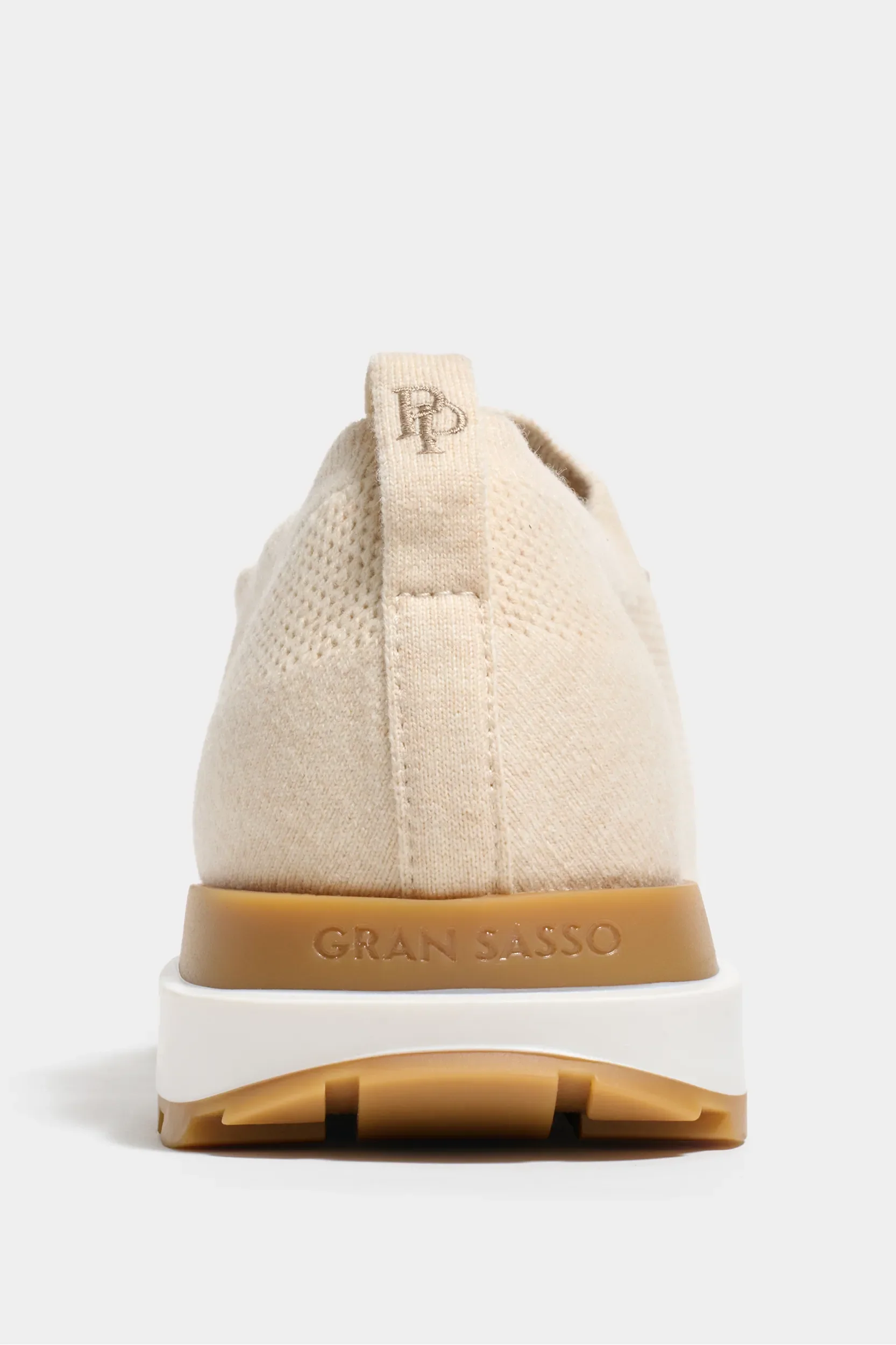 Sand knitted sneakers - Made In Italy - Image 4