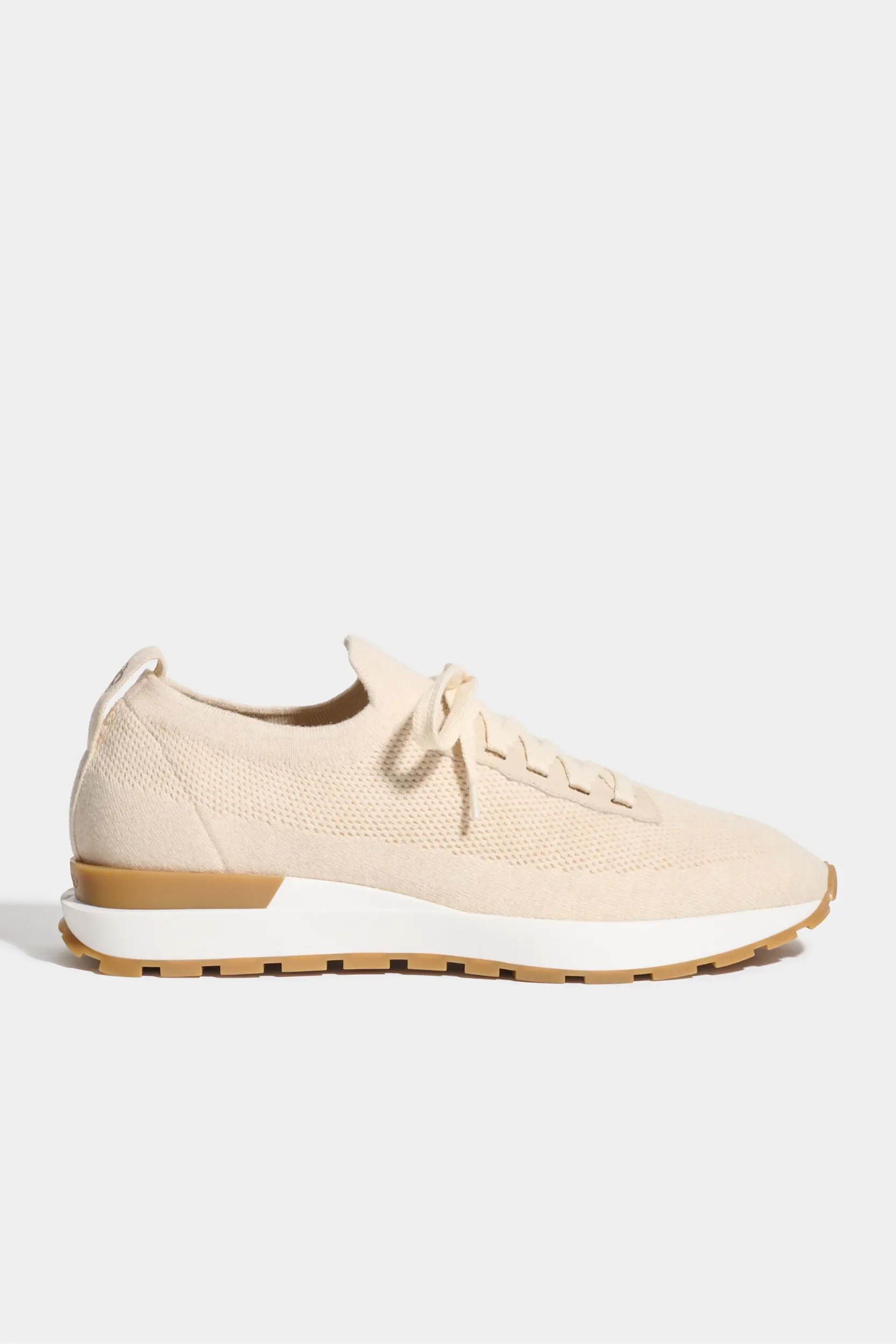 Sand knitted sneakers - Made In Italy - Image 5