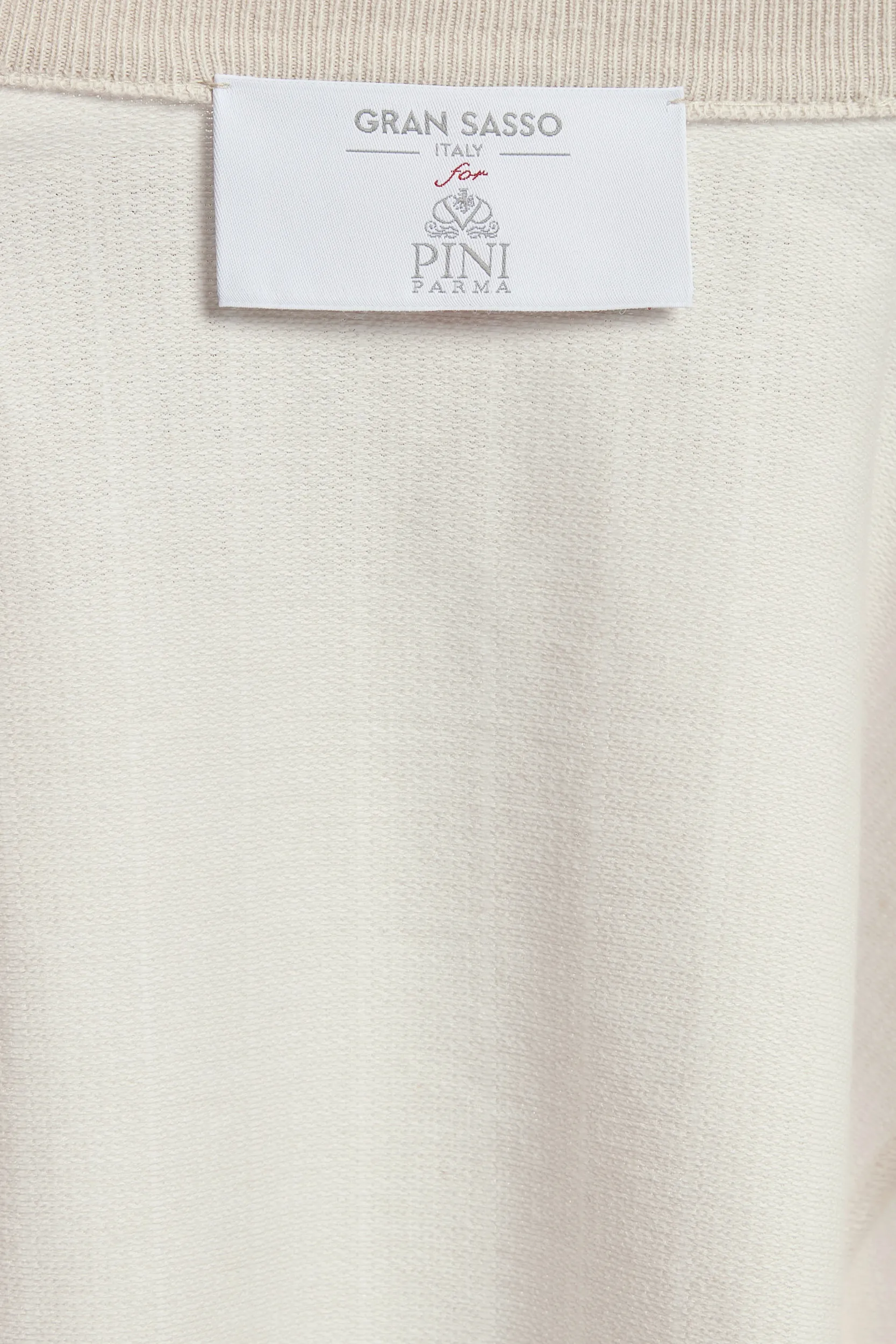 Sand striped jersey bomber - Made in Italy - Image 6