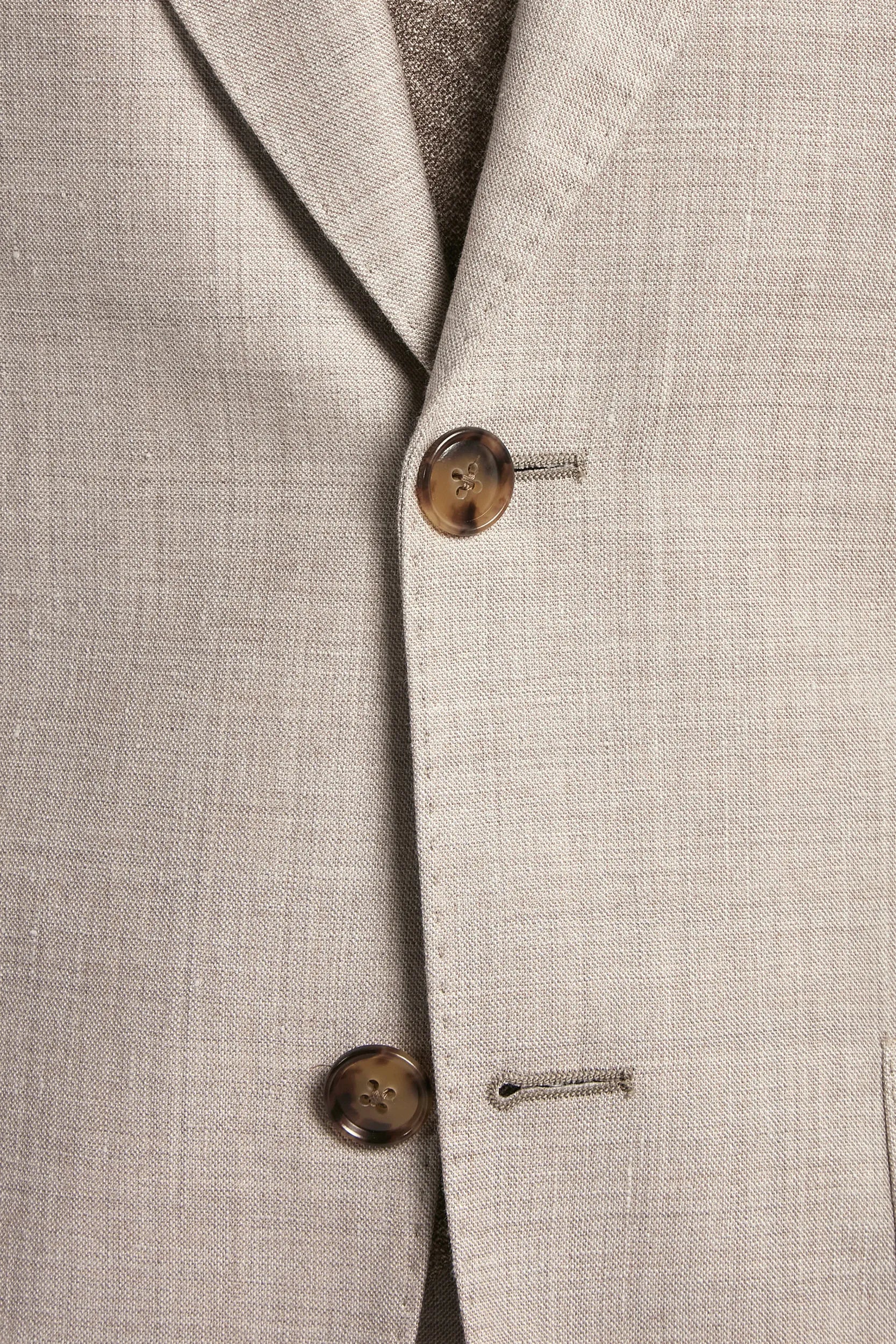 Sand wool silk and linen suit - Made in Italy - Image 5