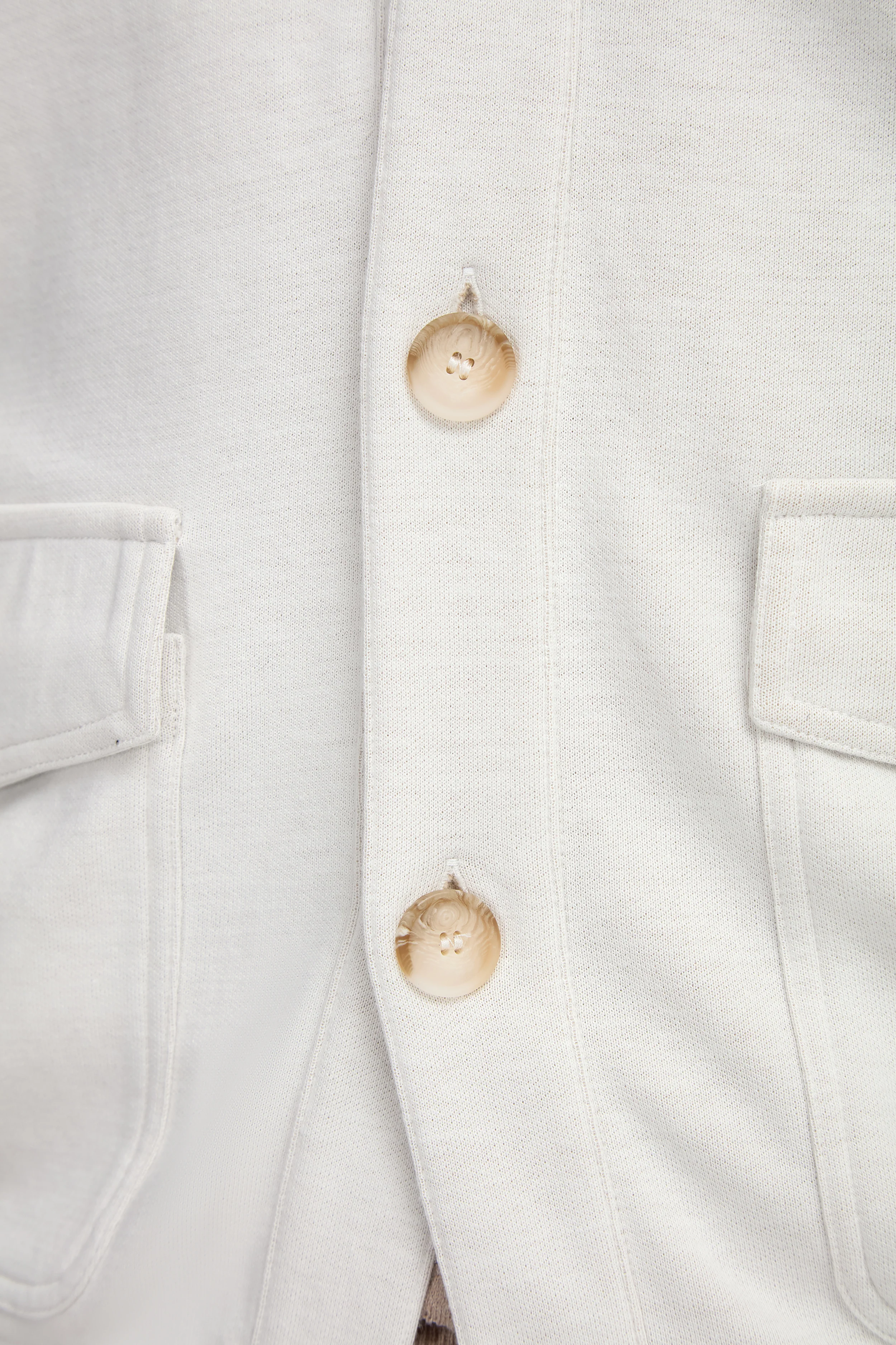 Stone cotton knitted bomber – Made in Italy - Image 4
