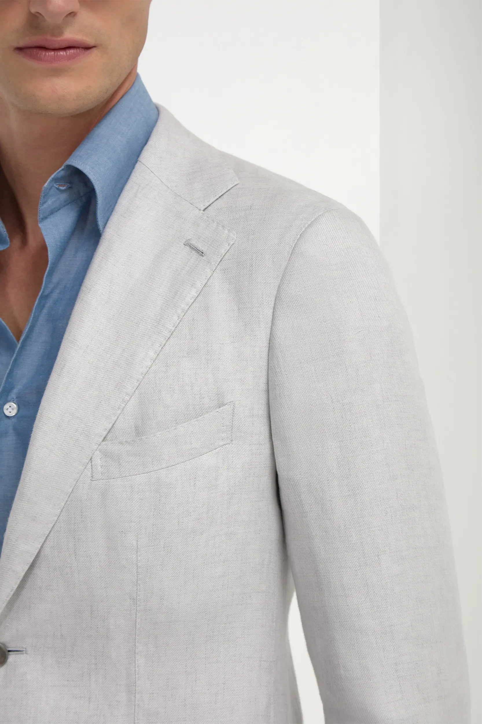 Stone linen jacket - Made in Italy - Image 4