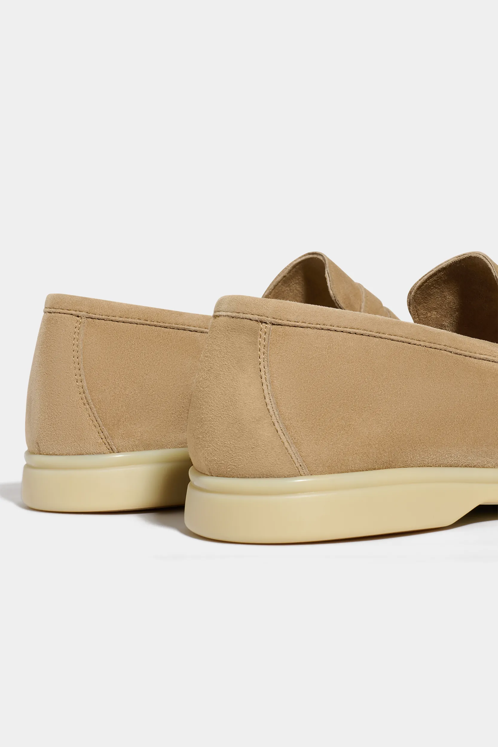 Taupe penny loafers - Made in Italy - Image 2