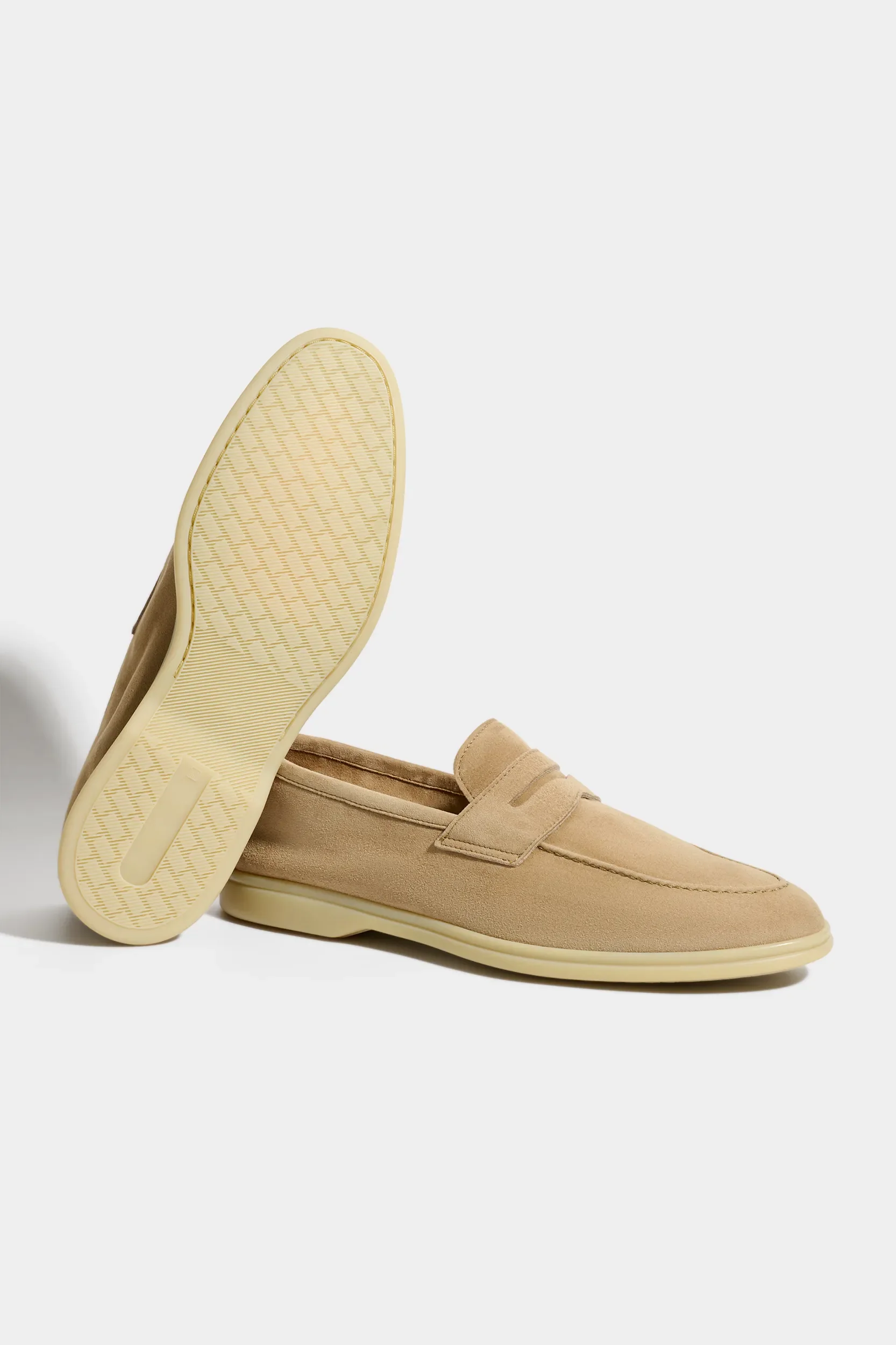 Taupe penny loafers - Made in Italy - Image 3