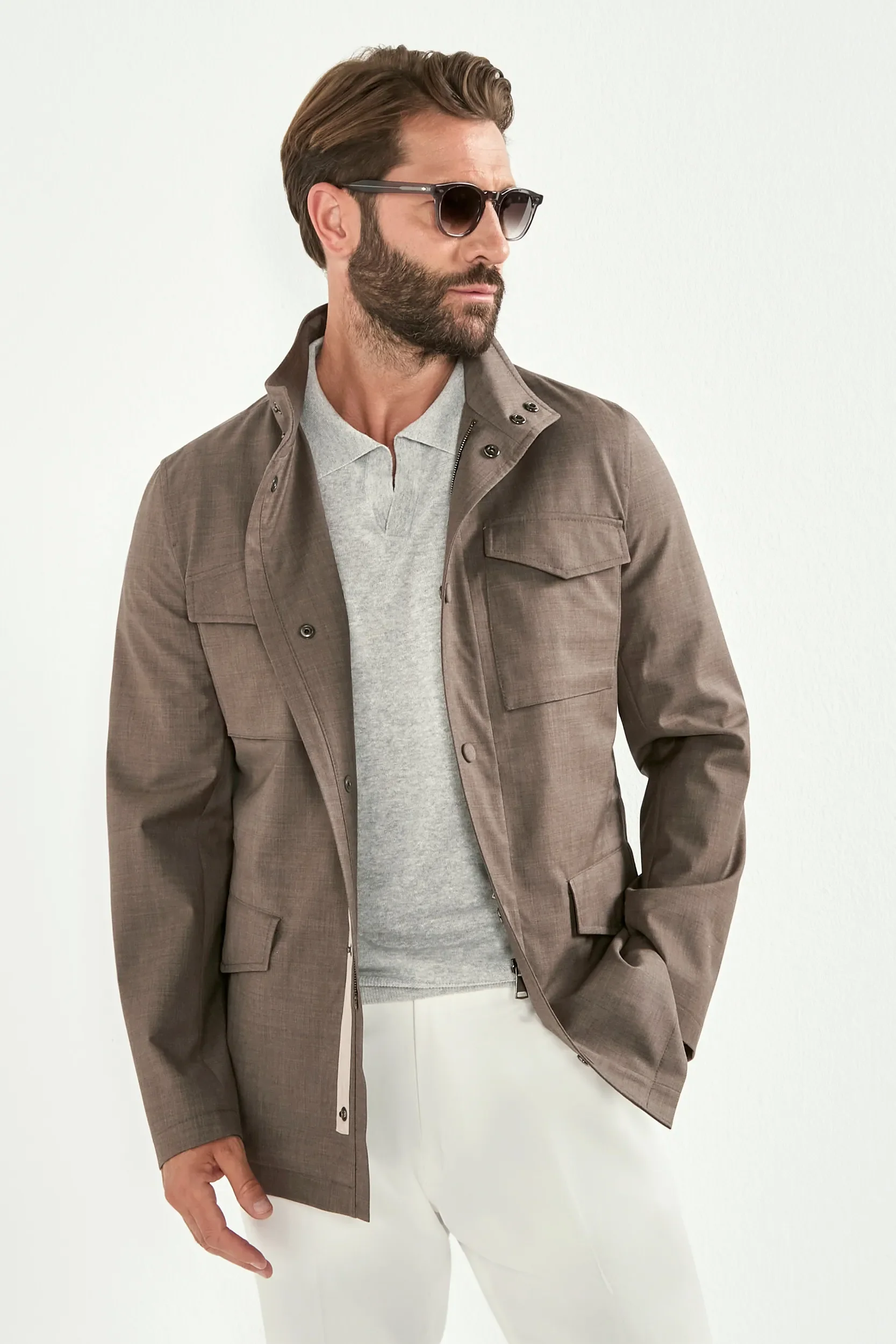 Tobacco field jacket - Made in Italy - Image 3