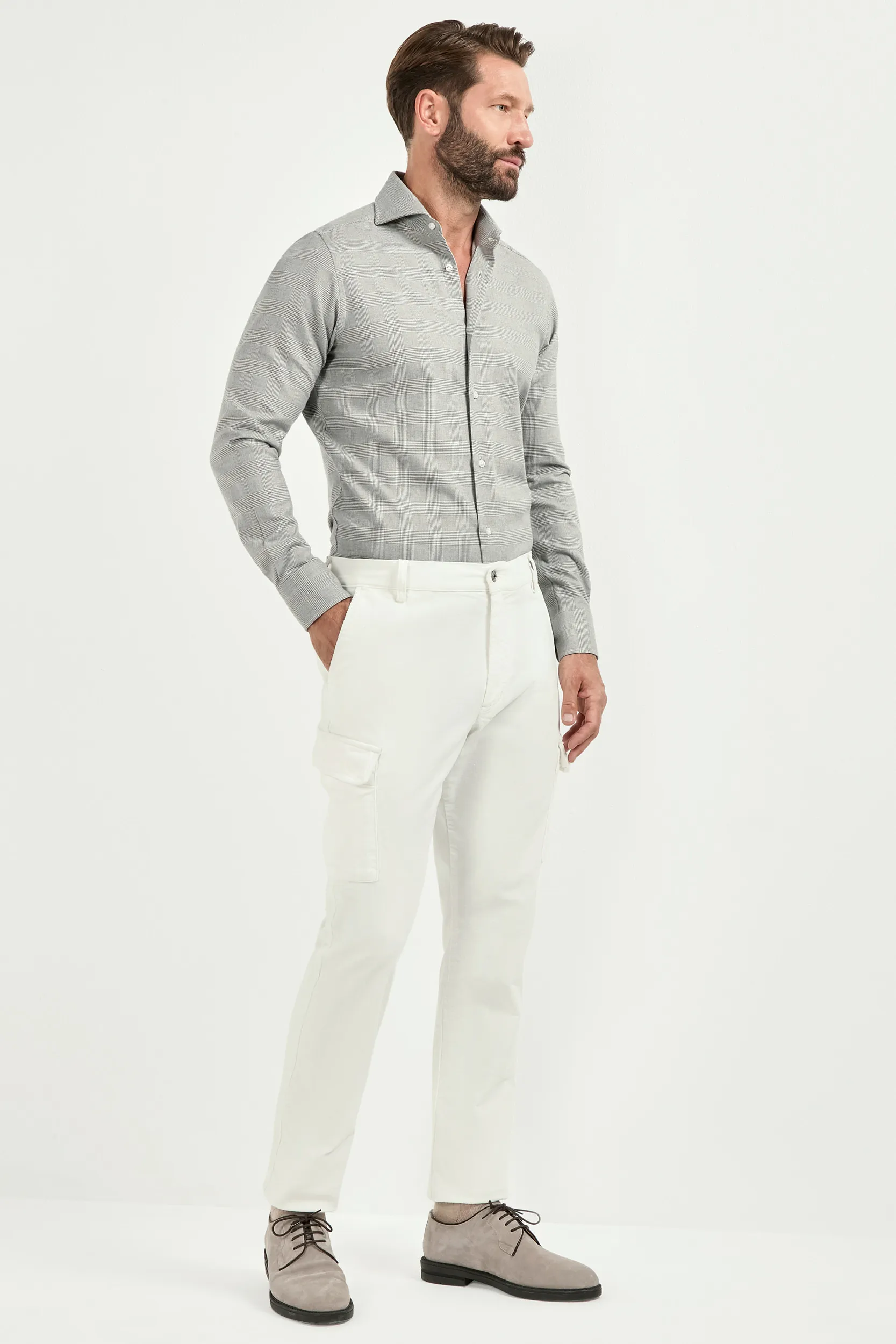 White cargo trousers - Made in Italy - Image 4