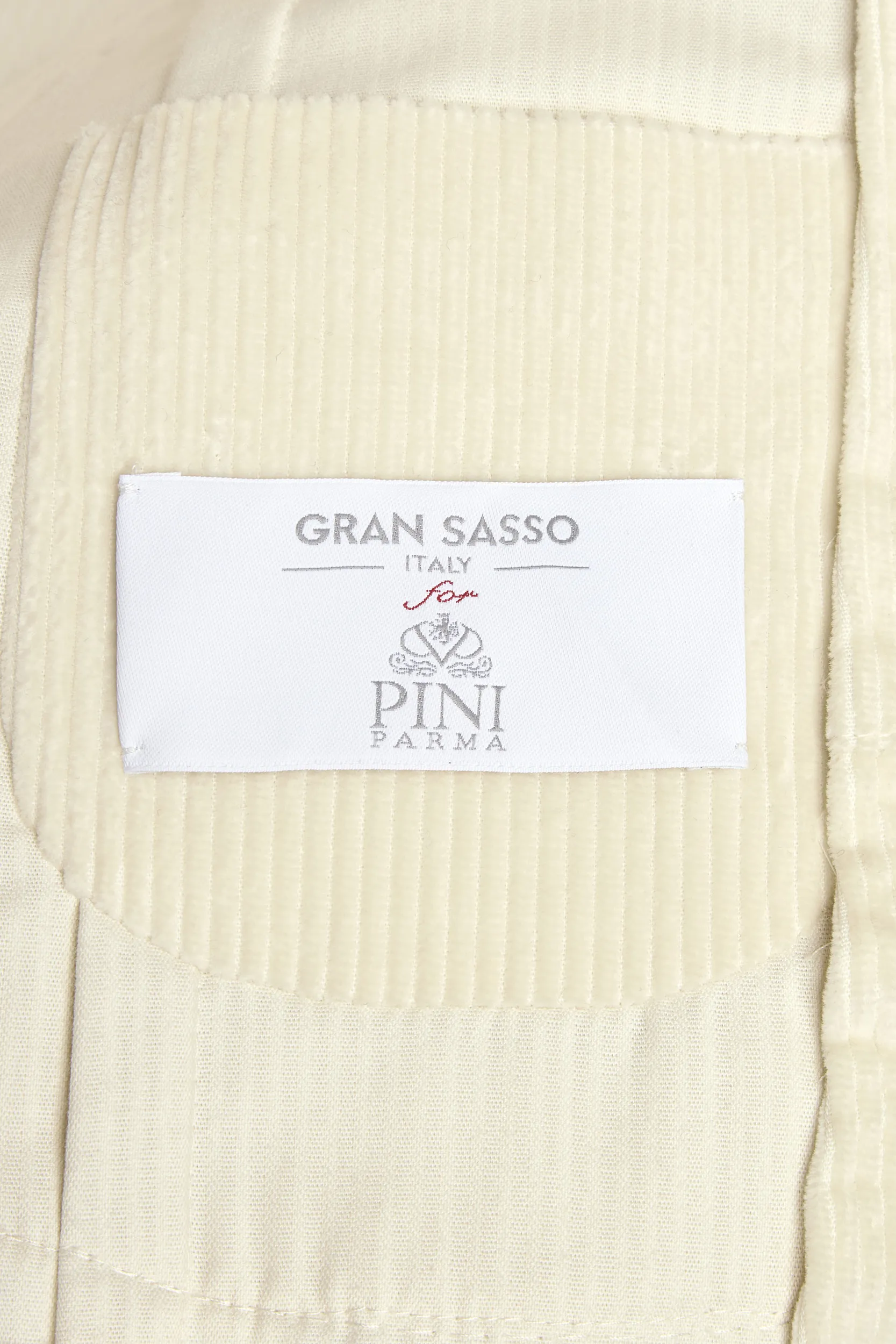 White corduroy and knit jacket - Made in Italy - Image 4