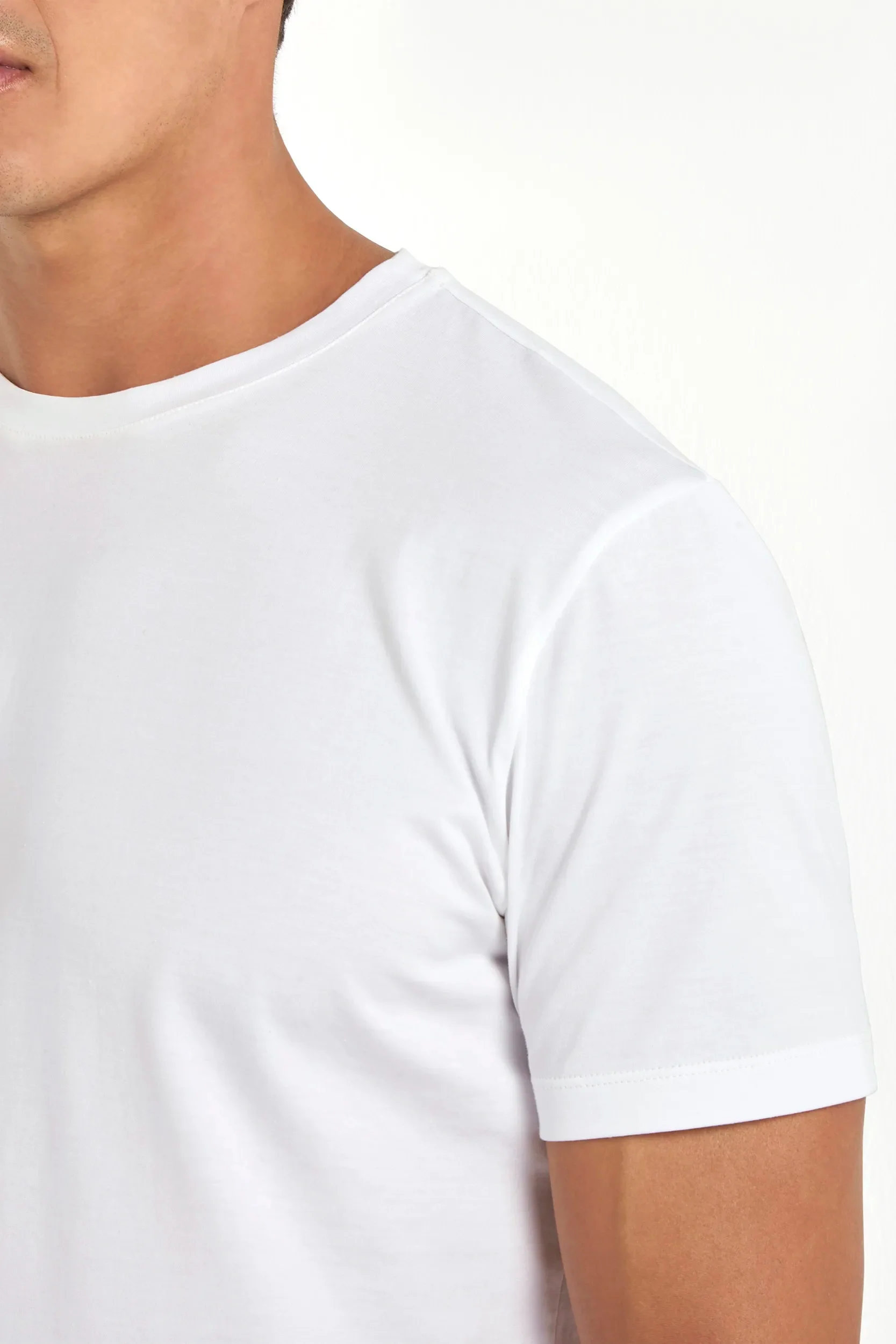 White jersey t-shirt - Made in Italy - Image 2