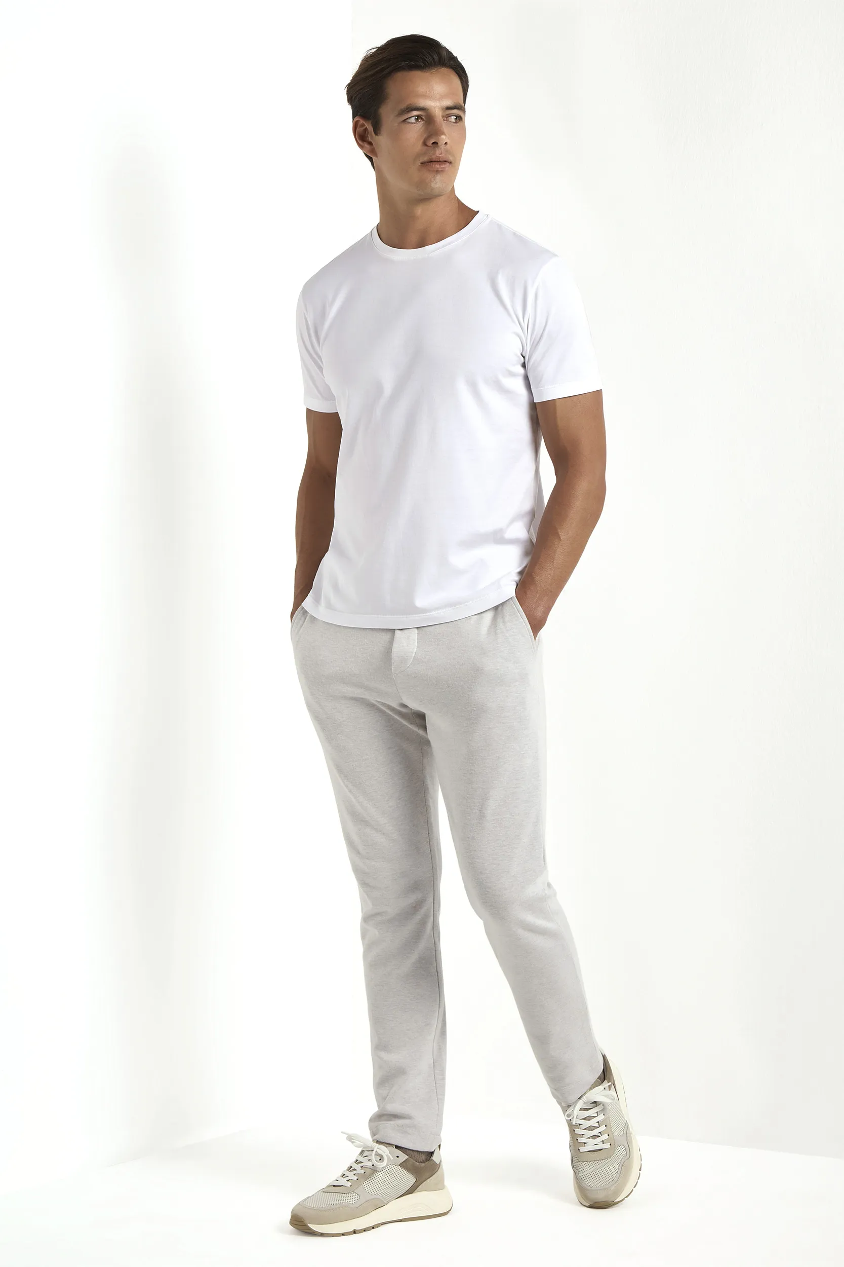 White jersey t-shirt - Made in Italy - Image 3