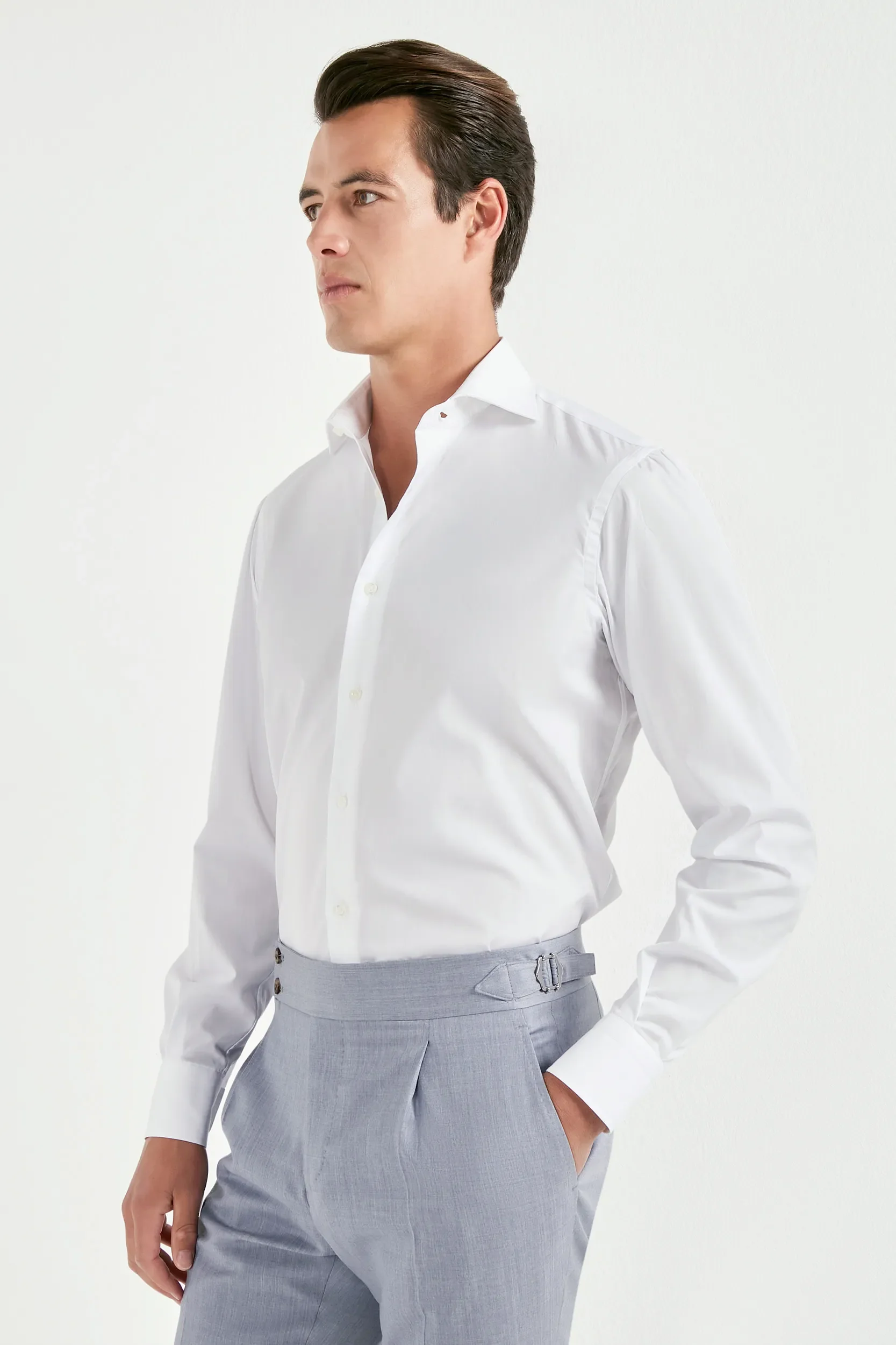 White premium Sartoriale cotton shirt - Made in Italy